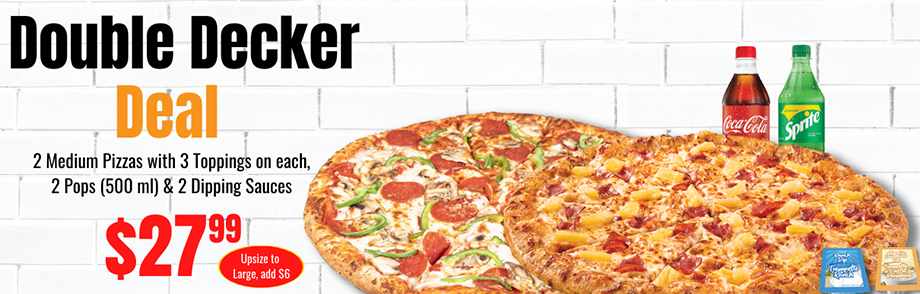 double decker pizza dominos